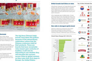 全球酒类品牌价值排名