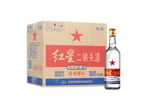 65度北京红星二锅头酒特制白标12瓶整箱价格？