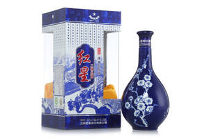 52度北京红星二锅头酒珍品蓝花瓷500ml多少钱一瓶？