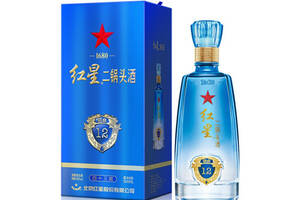 43度北京红星二锅头酒蓝盒12清香型白酒新包装500ml多少钱一瓶？
