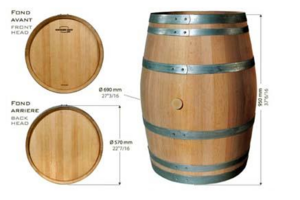 橡木桶的作用，微量氧气从橡木板间缝隙进入柔化红酒中的单宁