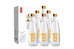 52度景阳冈透瓶浓香型白酒500mlx6瓶整箱价格？