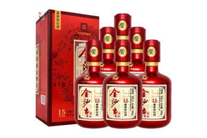 53度贵州金沙古法酱酒15酱香型白酒500mlx6瓶整箱价格？