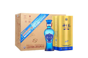 46度洋河蓝色经典海之蓝白酒480mlx6瓶整箱价格？