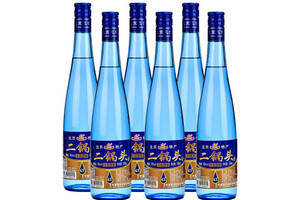 43度京都二锅头蓝瓶柔和500mlx6瓶整箱价格？
