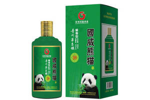 53度贵州茅台镇国威熊猫10酱香型白酒500ml多少钱一瓶？