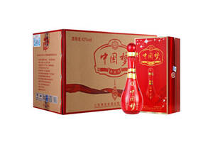 42度洋河镇龙瓷中国梦鸿运浓香型白酒500mlx6瓶整箱价格？