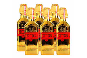 52度北京京道北京二锅头出口黄金版浓香型白酒500mlx6瓶整箱价格？