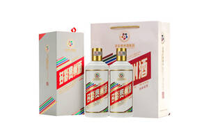 53度贵州茅台镇多彩贵州迎宾系列酱香型白酒500mlx2瓶礼盒装价格多少钱？