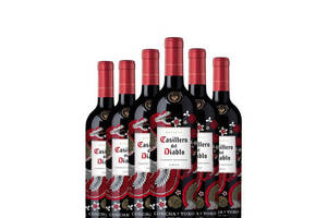 智利干露红魔鬼尊龙系列新品赤霞珠红葡萄酒750ml6瓶整箱价格多少钱？