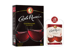 美国加州乐事浓郁红+柔顺红半干型红葡萄酒3L一瓶价格多少钱？