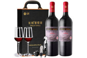国产长城五星干红葡萄酒750mlx2瓶礼盒装价格多少钱？