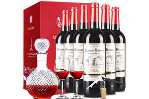 法国凯旋干红葡萄酒礼盒6支1整箱价格多少钱？