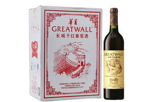 国产长城GreatWall华夏九五95赤霞珠干红葡萄酒750ml6瓶整箱价格多少钱？