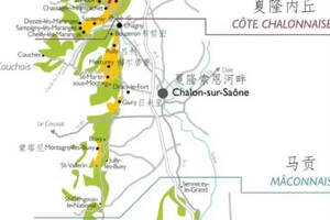 勃艮第葡萄酒产区地图