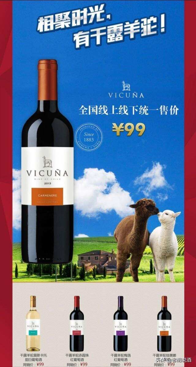 智利干露酒庄羊驼（Vicuna)葡萄酒