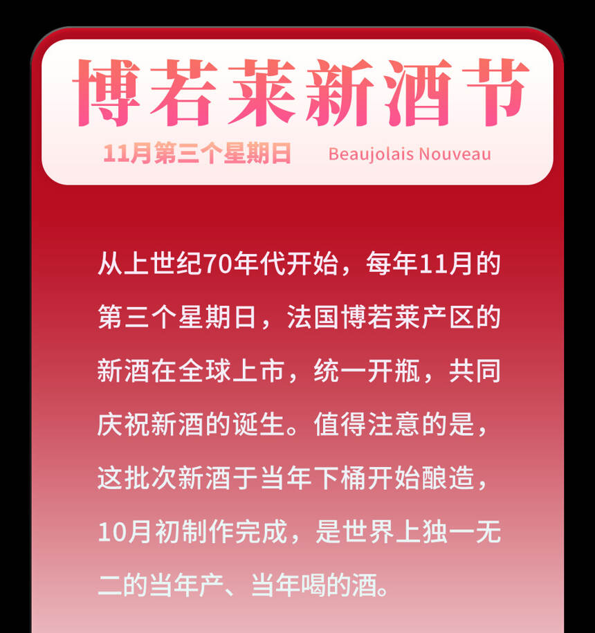 今天是国际长相思日！葡萄酒这些节日小编做了18张小卡片