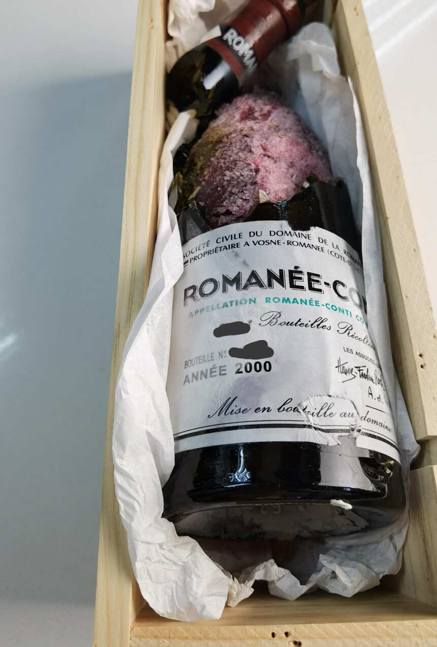 16万多一支的法国顶级红酒，居然变成了冰棍