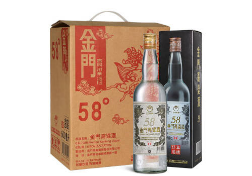58度台湾金门高粱酒白金龙原瓶2012年老酒600mlx6瓶整箱价格？