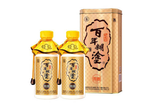 38度百年糊涂微酱浓酱兼香型白酒2瓶双瓶装卖多少钱？