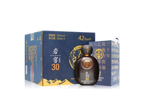 42度天佑德青稞酒（岩窖30）白酒4瓶整箱市场价多少钱？