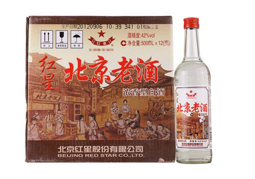 42度红星北京老酒2012年老酒12瓶整箱价格？