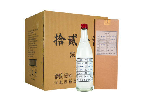 52度泰裕昌拾贰号酒500mlx6瓶整箱价格？