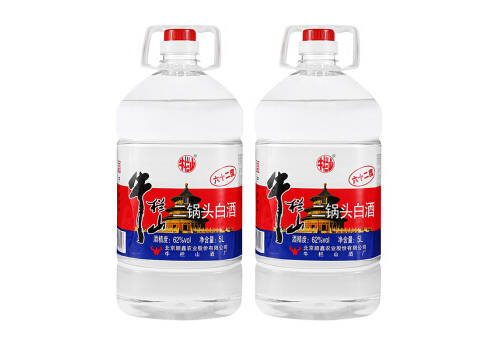 62度牛栏山二锅头白酒5Lx2桶整箱价格？