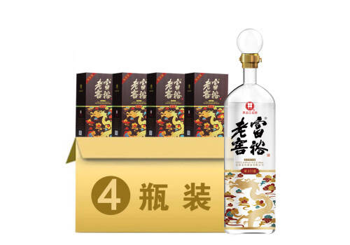 39.9度富裕老窖炫彩版巨龙酒4瓶整箱价格？