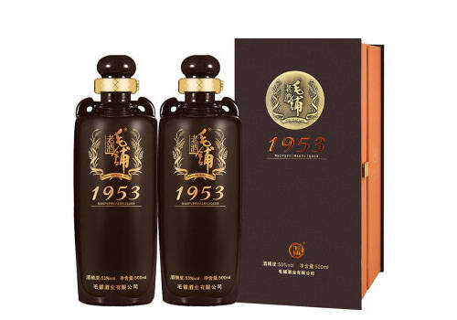 53度劲牌毛铺老酒1953白酒500mlx2瓶礼盒装价格多少钱？