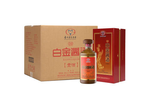 53度贵州茅台白金酱酒贡酒500mlx6瓶整箱价格？