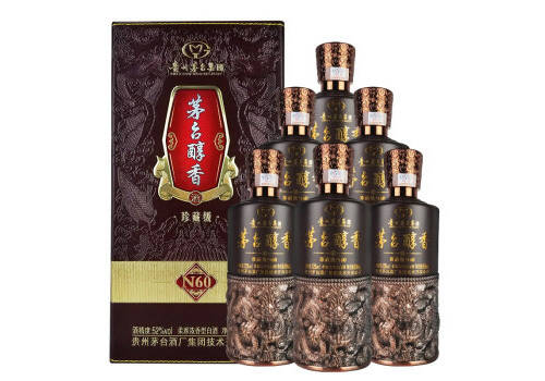 52度贵州茅台醇香N60珍藏级浓香型白酒500mlx6瓶整箱价格？