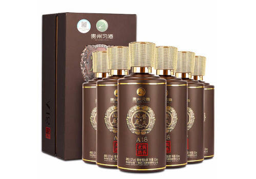 53度贵州习酒普天同庆A18酱香型白酒500mlx6瓶整箱价格？