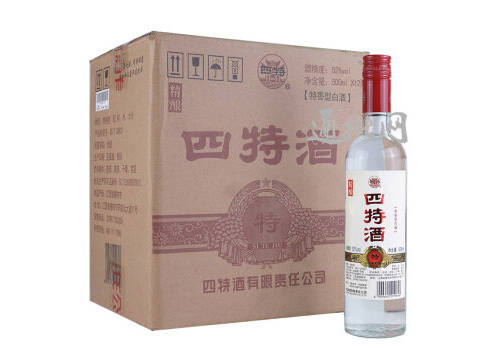 52度四特精酿特香型白酒500mlx12瓶整箱价格？