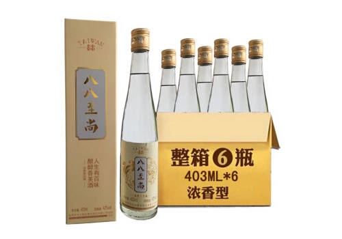 42度八八至尚台湾风味高粱酒金色盒403mlx6瓶整箱市场价多少钱？