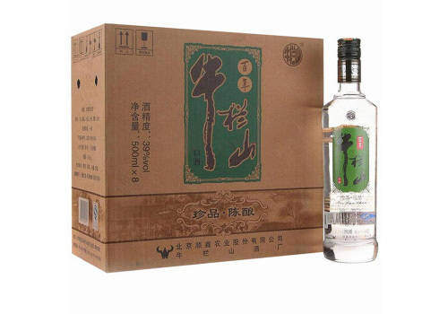 39度牛栏山二锅头珍品陈酿（金牛/银牛）白酒500mlx8瓶整箱价格？