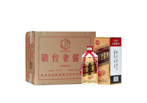 53度贵州茅台镇敬台老酱酒酱香型白酒500mlx6瓶整箱价格？