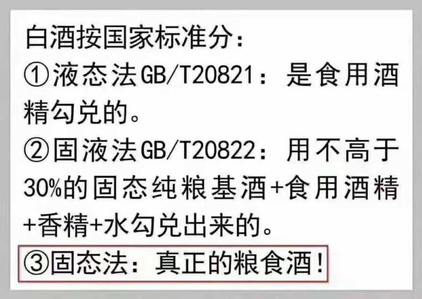 怎样分辨粮食酒和勾兑酒？来看看白酒的执行标准