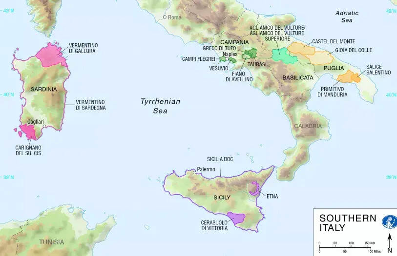 意大利酒喝不懂？这次全给你捋顺——南部篇