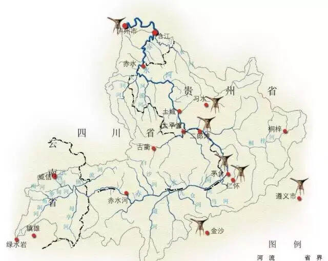 培育贵州茅台酒、郎酒、习酒、金沙酒等天下酱香，一条赤水河足矣