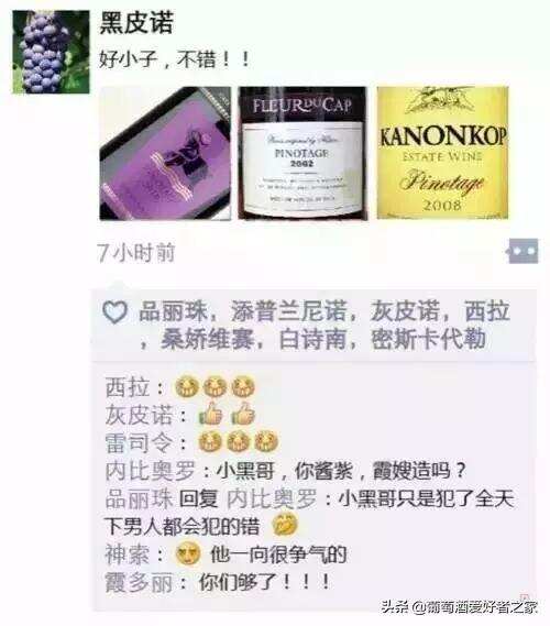 当葡萄酒也玩朋友圈，画风是这样的