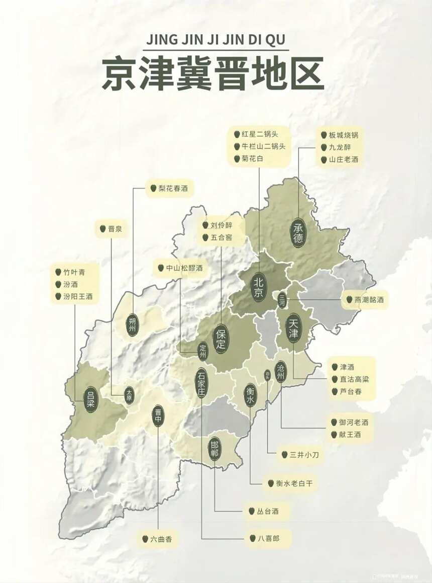 都说“产地”决定酒质，今日就说说华北大地上的“酒窝”都在哪儿