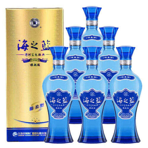 52度洋河蓝色经典海之蓝旗舰版520ml6瓶整箱什么价格