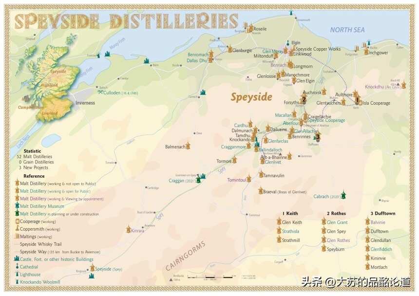 老话新谈：苏格兰威士忌产区酒厂分布简要介绍